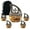 Car Urn-2, variant on MUKTIVE Car Urn for Ashes Male, Memorial Urns for Human Ashes Female, Black (1 Large 10 ", 4 Keepsake 3 ") Inch Combo Sets Urn, Decorative Urns, Pack of 5