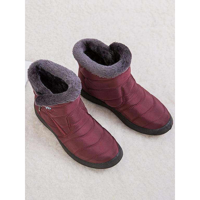 Dilalula Ins Women Ankle Boots Snow Boots Winter Warm Wool Insole