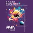 thumbnail image 3 of NASA Space Explorer T-shirt Universe Astronaut Galaxy Planet Saturn Men's Tee, 3 of 7