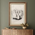 thumbnail image 4 of IDEA4WALL Premium Frame Wall Art Vintage Lake Swan Bird Portrait Print Classic Animals Wilderness Fine Art Sketch Artwork Traditional Iconic for Living Room, Bedroom, Office - 26"x36" Natural, 4 of 5