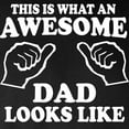 thumbnail image 3 of CafePress - This Is What An Awesome Dad Looks Like T Shirts Lo - Long Sleeve Dark T-Shirt, 3 of 4