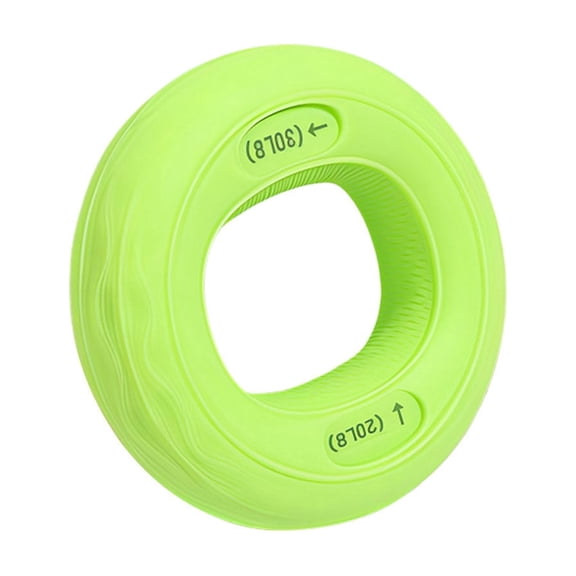 OCCOA Silicone Grip Strength Rings Hand Exerciser Forearm Finger Trainer with 6 Resistance Levels for Stress Relief Rehabilitation Fitness Portable Travel, Green