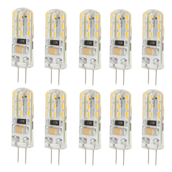 Light Bulbs LED, AC 110V 1.5W 110LM Silicone Material G4 LED Bulb For Garden Warm White 3000K,White Light 6000K