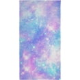 thumbnail image 7 of Dreamtimes Galaxy Soft Hand Towels 2-Piece Absorbent Bath Towel Decorative Fingertip Towels for Bathroom Gym Spa Hotel Beach Swimming Pool,14.4" x 28.3", 7 of 7