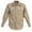 Khaki, variant on Gioberti Men’s Solid Long Sleeve Western Shirt with Pearl Snap-on Buttons