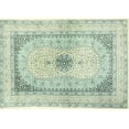 thumbnail image 1 of Ahgly Company Machine Washable Indoor Rectangle Traditional Green Area Rugs, 5' x 8', 1 of 7