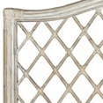 thumbnail image 4 of SAFAVIEH Gabrielle Coastal Geometric Wicker Headboard, Queen, Antique Grey, 4 of 6