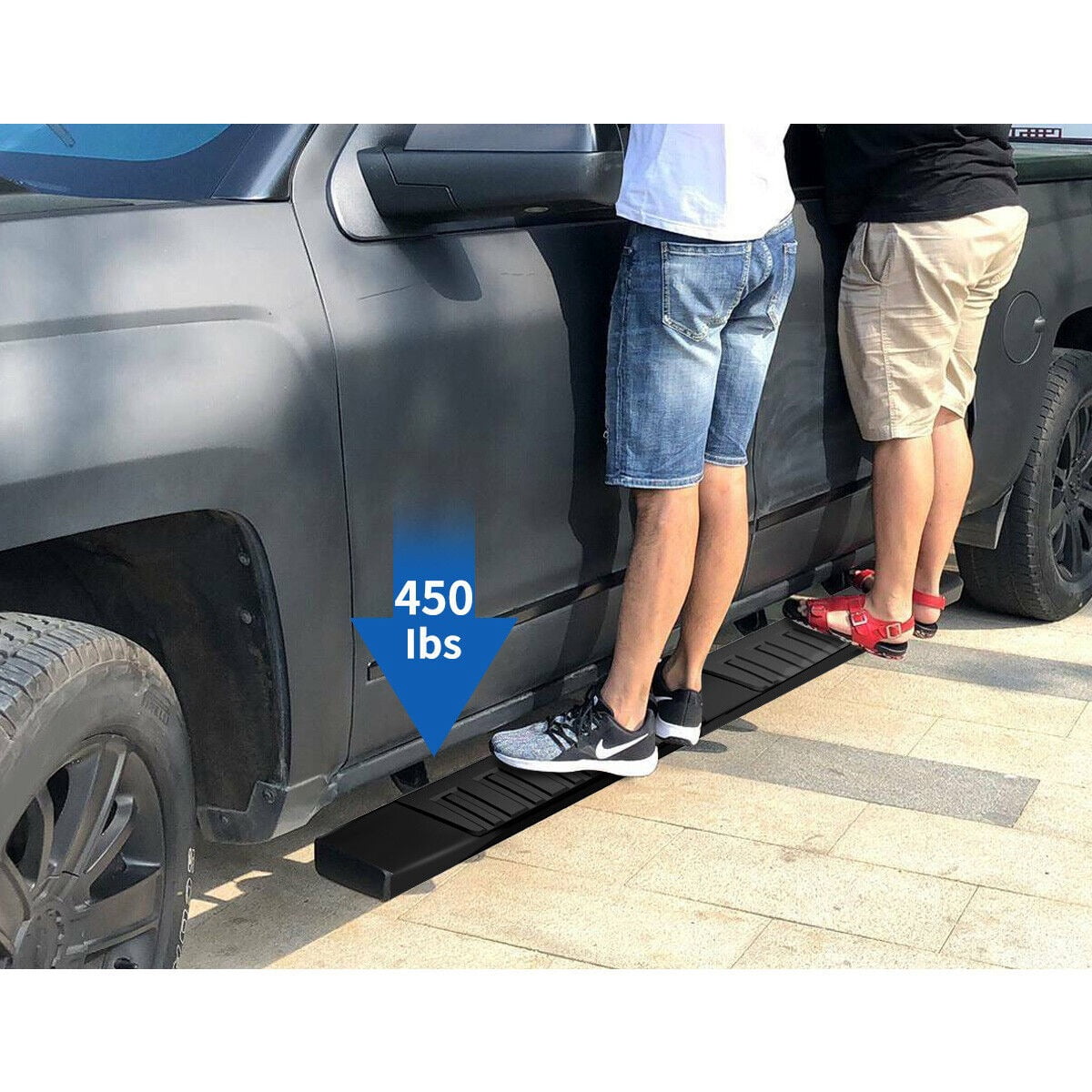 RVNI 6 in Nerf Bar Running Board for 2015-2023 2024 2025 Chevrolet Colorado/GMC Canyon Crew Cab side steps Black Aluminum