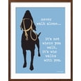 thumbnail image 2 of Art.com Never Walk Alone Art Print by Dog is Good, Brown Frame Wall Art, 23" x 29", 2 of 5