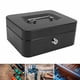 thumbnail image 1 of Caja De Efectivo Con Cerradura Caja De Dinero De Metal Segura De Doble Capa Con Cerradura De Llave Privada Bandejas De 5 Compartimentos Para Monedas En Efectivo Llaves Para Uso, 1 of 7