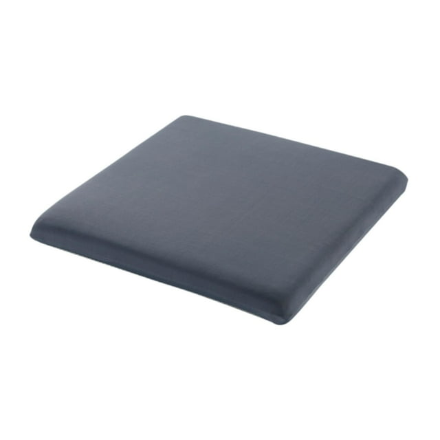 Cojín de silla cuadrado con base antideslizante y parte superior de seda helada de alta resiliencia para silla Gris oscuro
