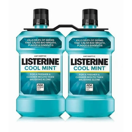Listerine Cool Mint Antiseptic Mouthwash (1.5L, 2 pk.)