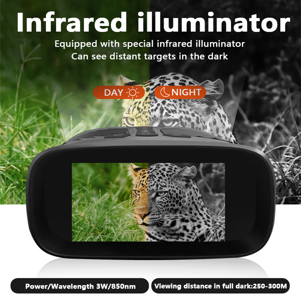 Night Vision Goggles, 2.5K Digital Infrared Night Vision Binoculars With 32GB TF Card, 10X Optical Zoom, 8X Digital Zoom, 25mm Multi-layer Coated Lens