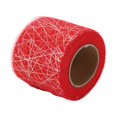 thumbnail image 1 of Tulle Rolls, Tulle Roll Spider Messy Web Tulle Roll DIY Silver Ribbon  for Gift Packaging for Parties White,Purple,,Red, 1 of 7