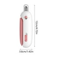 thumbnail image 3 of Euaioeiu Pet Nail Clippers with Nail File, Safe Lock & Guard, Spring Loaded Scissors for Small Dogs Cats Trimming Grooming Kit, 4.72 Inch Stainless Steel Blade, Home Pet Care Essential, 3 of 6
