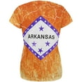thumbnail image 2 of Arkansas Vintage Distressed State Flag All Over Womens T Shirt Multi 2XL, 2 of 2