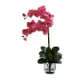 thumbnail image 3 of Nearly Natural Double Phalaenopsis Orchid w/Vase Arrangement, 3 of 8