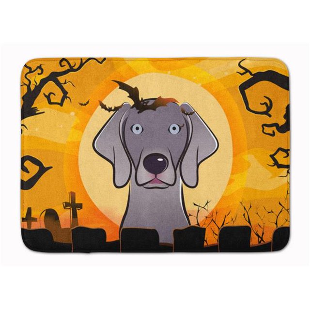 Halloween Weimaraner Tapis en Mousse à Mémoire de Forme Lavable en Machine
