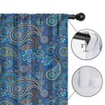thumbnail image 4 of Blackout Kids Curtains,Paisley Pattern Childrens Insulated Curtains Set Of 2,Bedroom Essentials,Toddler Room Decor 52"x63"(132x160cm), 4 of 4