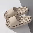 thumbnail image 2 of Stylago Quick Drying Shower Shoes for Women Men Lightweight Home Slippers Bathroom Sandals with Drain Holes Soft Sole Slides Brown Size 10, 2 of 3