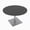 Asian Night, variant on 4 Person Round Conference Table Square Metal Base 46" Meeting Table