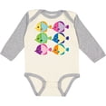 thumbnail image 3 of Inktastic Tropical Fish Lover Gift Girls Long Sleeve Baby Bodysuit, 3 of 5