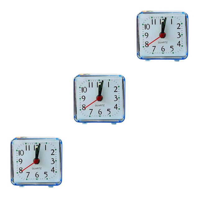 Reloj despertador Wosthever cuadrado azul