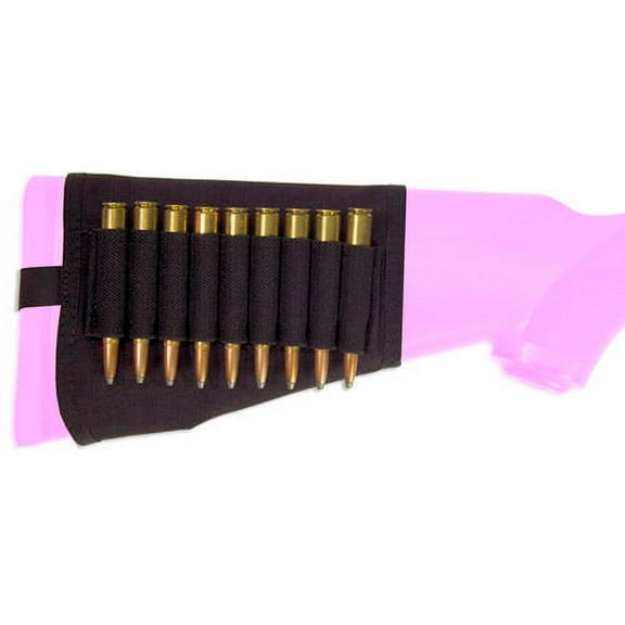 Elite Survival Systems Butt Stock Ammo Carrier, Rifle, 9 Shells, Black