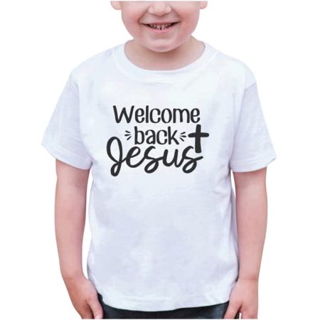 

7 ate 9 Apparel Kid s Happy Easter Shirts - Welcome Back Jesus White T-Shirt 2T