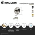 thumbnail image 4 of Kingston Brass KB2636DXTO Concord Single-Handle Pressure Balanced Tub Faucet in Polished Nickel, 4 of 4