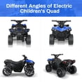 thumbnail image 6 of TLSUNNY Kids 6V Ride-On Electric ATV, with LED Headlights, Music, 1.86mph Safe Speed & Treaded Tires, for Indoor/Outdoor, 6 of 9
