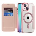 thumbnail image 2 of ShellTech Compatible with iPhone 15 6.1" Wallet Case, Magnetic Case with RFID Blocking Credit Card Holder, Personalized Leather Textured Flip Phone Casefor iPhone 15,Royalblue, 2 of 11