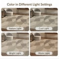 thumbnail image 7 of ODIKA 4'x6' Washable Area Rug Non-Slip, Chair-Friendly, Flatwoven Large Contemporary Scattered Overlapping Forms Geometric Beige for Home Office, Under Desk, 7 of 7