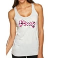 thumbnail image 1 of Wild Bobby Pray Bubble Letters Inspirational/Christian Women Tri-Blend Racerback Tank Top, Heather White, Small, 1 of 6