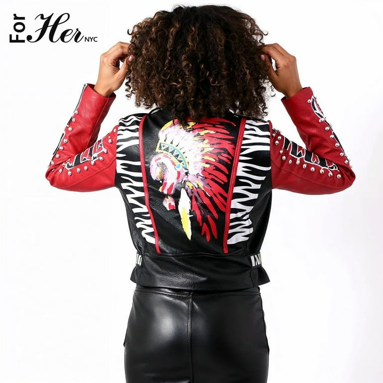 Punk Inspired Leather Jacket -81763 - Walmart.com