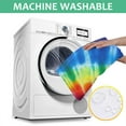thumbnail image 6 of Rainbow Tie Dye Radial Pattern Square Tablecloth,Waterproof Square Table Cover,Wipeable Spillproof Washable Table Cover for Home Kitchen Party Decor 52"x52"(132x132cm), 6 of 6