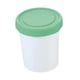 thumbnail image 1 of Vaso de pinta para helado, recipiente hermético para almacenamiento de helados, recipiente transparente para congelador verde, 1 of 9