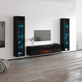 thumbnail image 3 of Cali BL-EF Floating Fireplace Entertainment Center, 3 of 5