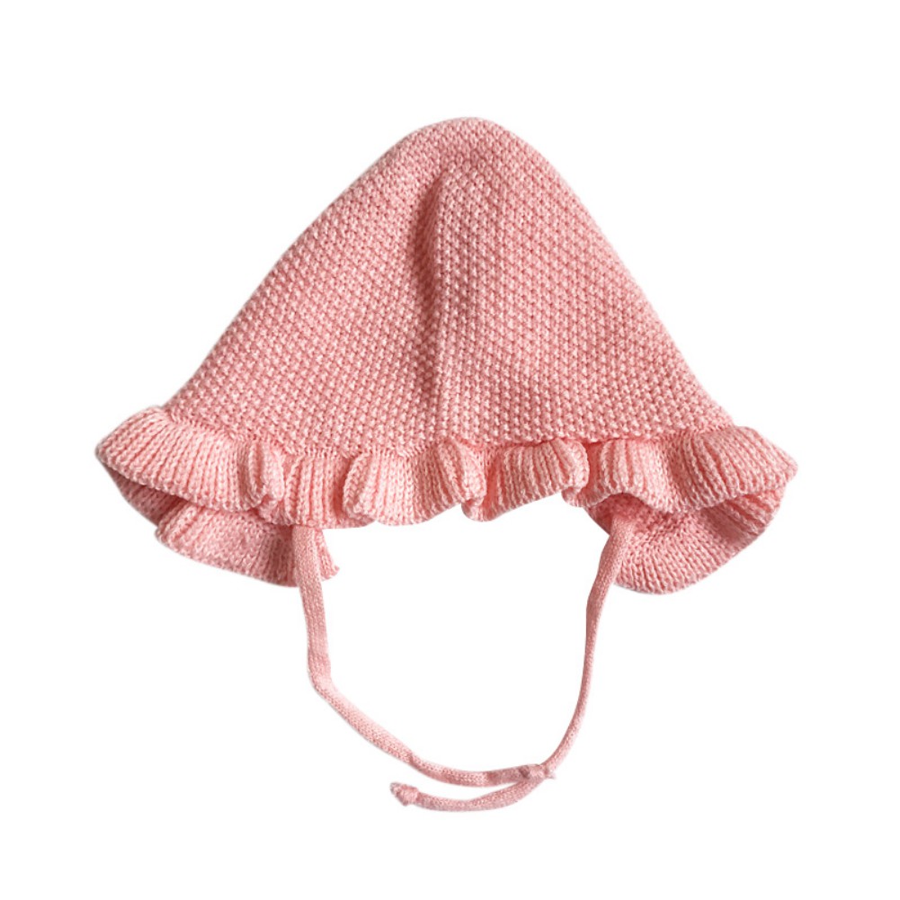 Baby Hat Bonnet Spring Autumn Handmade Wool Ear Knitting Hats Newborn Baby Fashion Warmer Caps Kids Hats - image 3 of 5