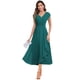 thumbnail image 1 of Vestido Mother of The Bride CDSSL, verde azulado, manga en A, 24 W, 1 of 5