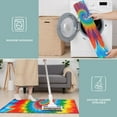 thumbnail image 6 of Colorful Rainbow Tie Dye Spiral Pattern Kitchen Rugs Sets Of 3,Kitchen Runner Rugs Non Skid Washable,Decorative Kitchen Floor Mats for Kitchen,Sink,Laundry,17"x30"+ 17"x47" + 17"x59", 6 of 6