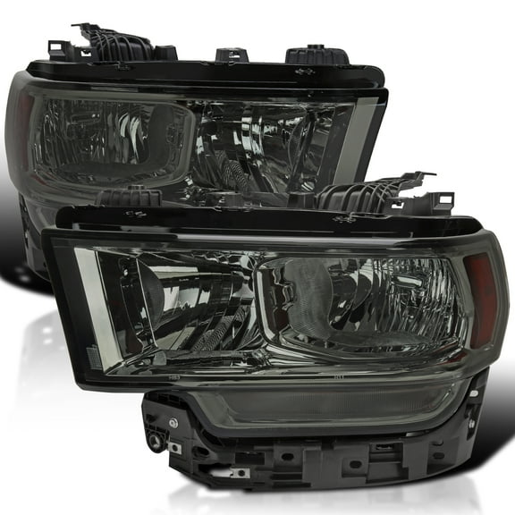 Spec-D Tuning Smoke Headlights Compatible with 2019-2024 Ram 2500, 3500, Left   Right Pair Headlamp Assembly