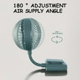 thumbnail image 4 of Fnochy Clip-On Portable USB Personal Desk Fan with Adjustable Hose, 180° Rotation for Outdoor Travel Office Home Activities, 4 of 6