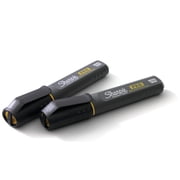 Sharpie PRO Permanent Markers, Chisel Tip, Black, 2 Count