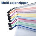 thumbnail image 4 of Aspire 32 PCS Mesh Zipper Transparent A6 and A4 Size Assorted Color Travel Bags for Office Supplies, 4 of 8