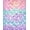 Purple Pink Turquoise, Pattern 15, variant on ODIKA 8'x10' Washable Area Rug Durable, Non-Slip Pink Mermaid Kawaii Galaxy Tie Dye Shaped Floormat for Living Room, Under Sectional, Family
