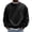 Black, variant on Men's Fleece Crewneck Sweatshirt Casual Long Sleeve Pullover Fall Winter Warm Blouse Fashion Loose Fit Comfortable Tops