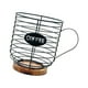 thumbnail image 5 of Cesta para cápsulas de café, organizador de cápsulas de espresso de gran capacidad, cápsula de café de hierro negro, 5 of 9