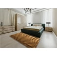 thumbnail image 4 of Ahgly Company Indoor Square Patterned Blood Red Brown Area Rugs, 8' Square, 4 of 6