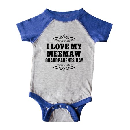 

Inktastic Grandparents Day I Love My Meemaw Gift Baby Boy or Baby Girl Bodysuit